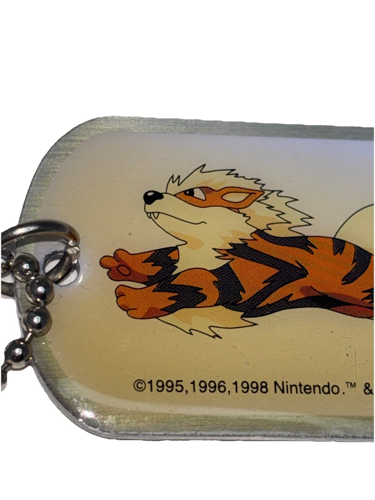 Pokemon Arcanine Dog Tag 28” Ball Chain