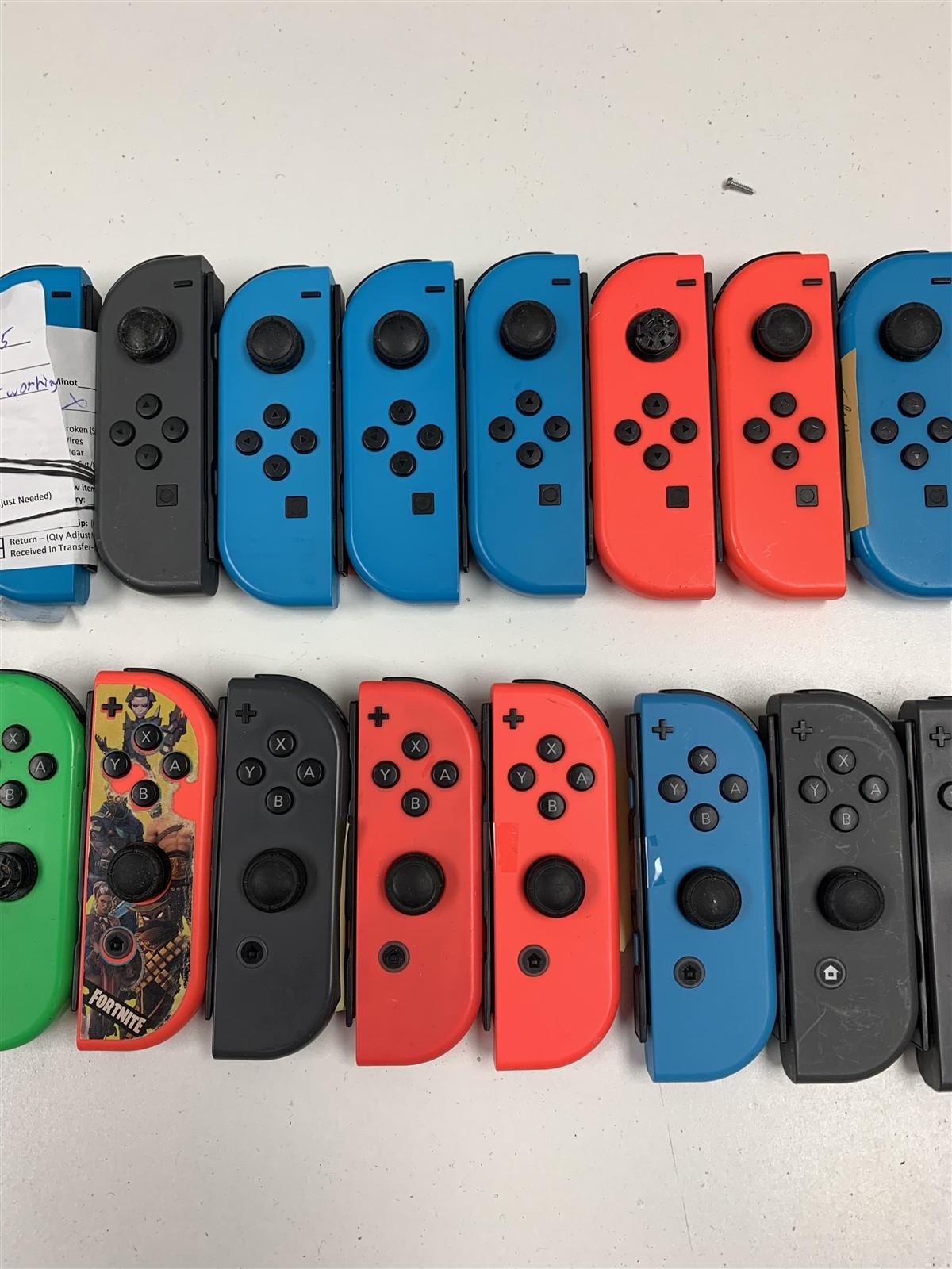 Bulk Lot 40 Nintendo Switch Joy-Con Controllers OEM Damaged Not Working Parts