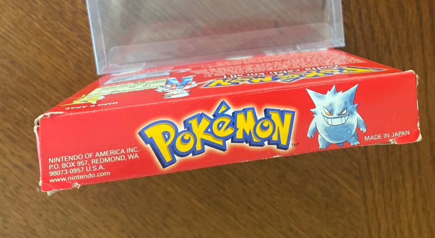 Pokemon Red Version Original Authentic Box, Guide & Protector – 1st Print Run
