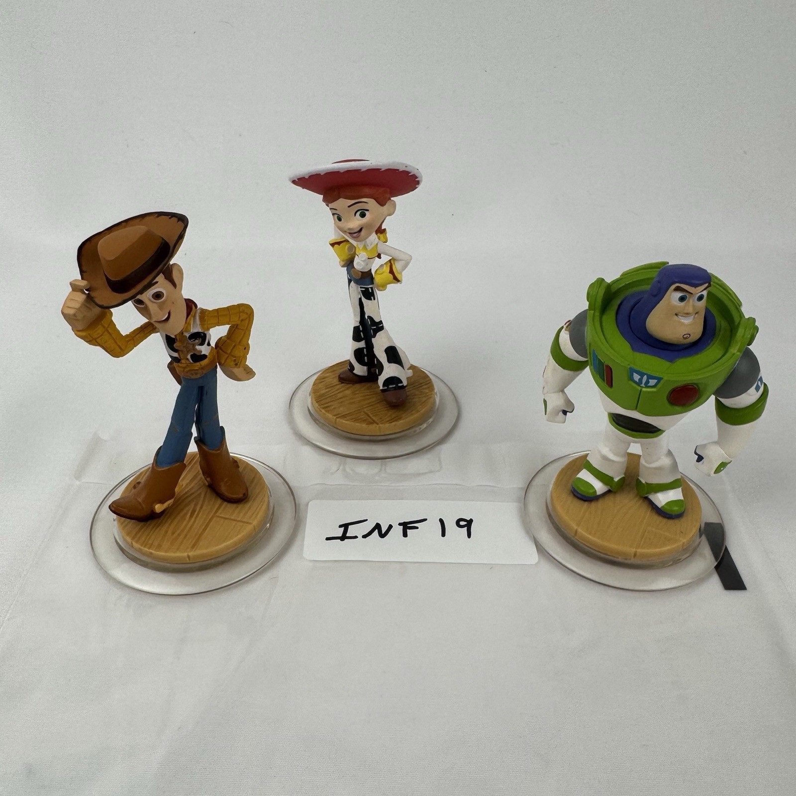 Disney Infinity 1.0 Toy Story Woody Jessie Buzz Lightyear Figures Lot