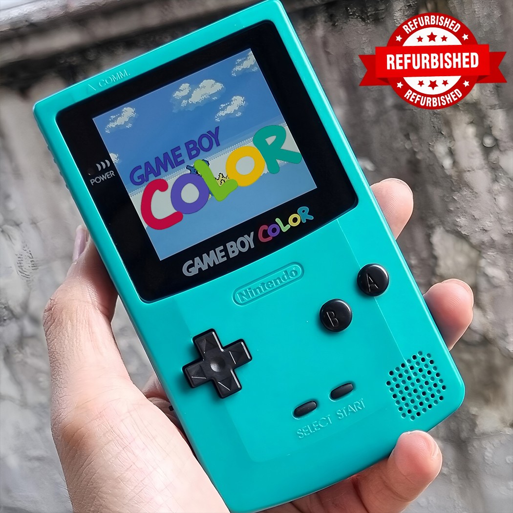 Nintendo Game Boy Color Console Handheld System Cleaned Tested New Case Reneweds