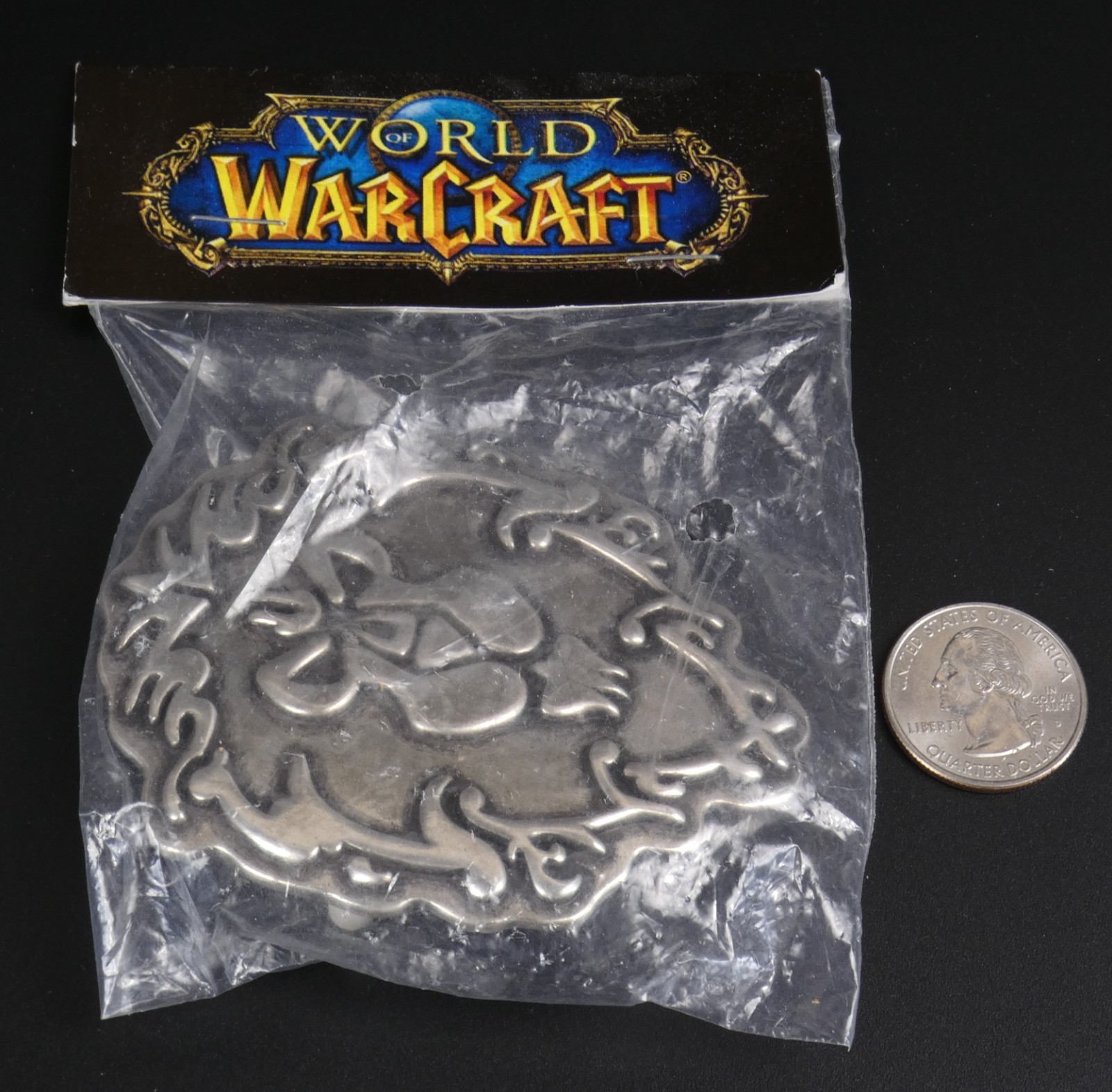 World of Warcraft Pewter ALLIANCE Stormwind Belt Buckle from Blizzcon 2007