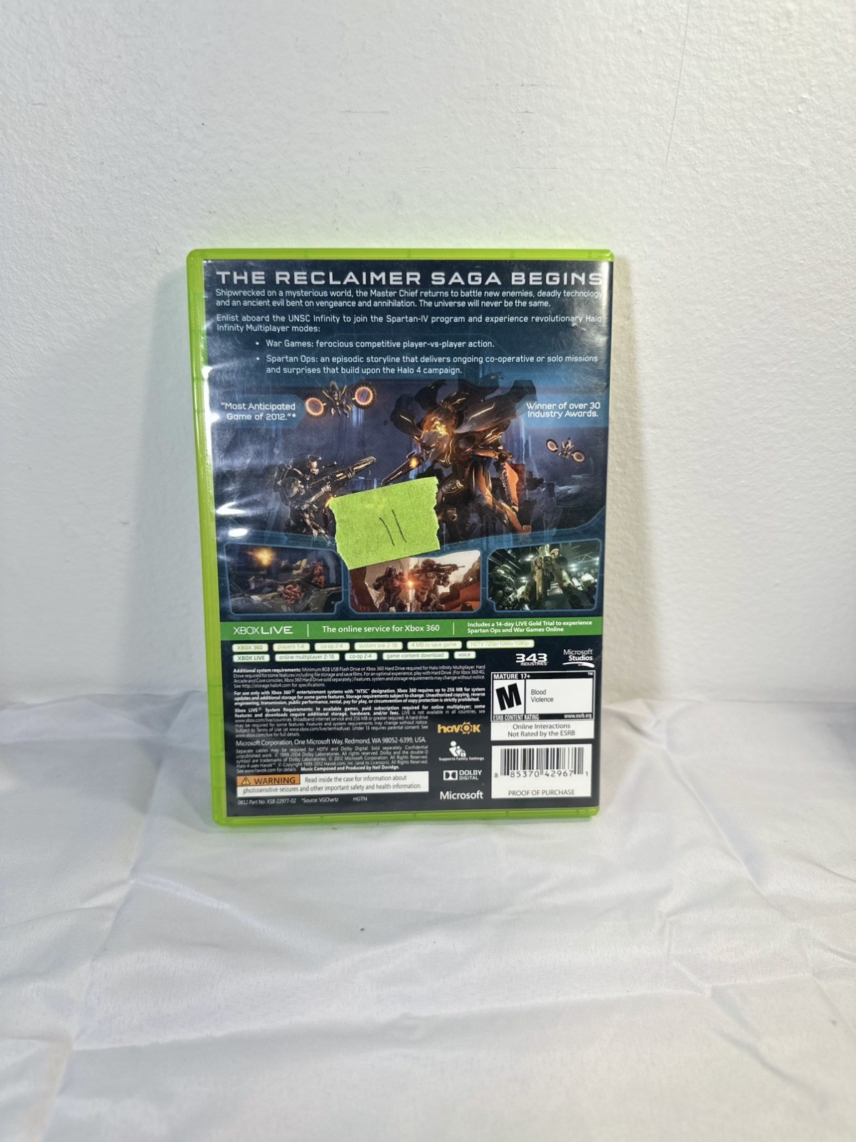 Halo 4 (Microsoft Xbox 360, 2012)