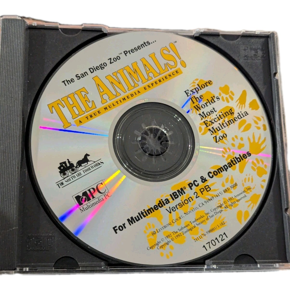 Vintage The San Diego Zoo – The Animals PC CD Rom Returns Accepted