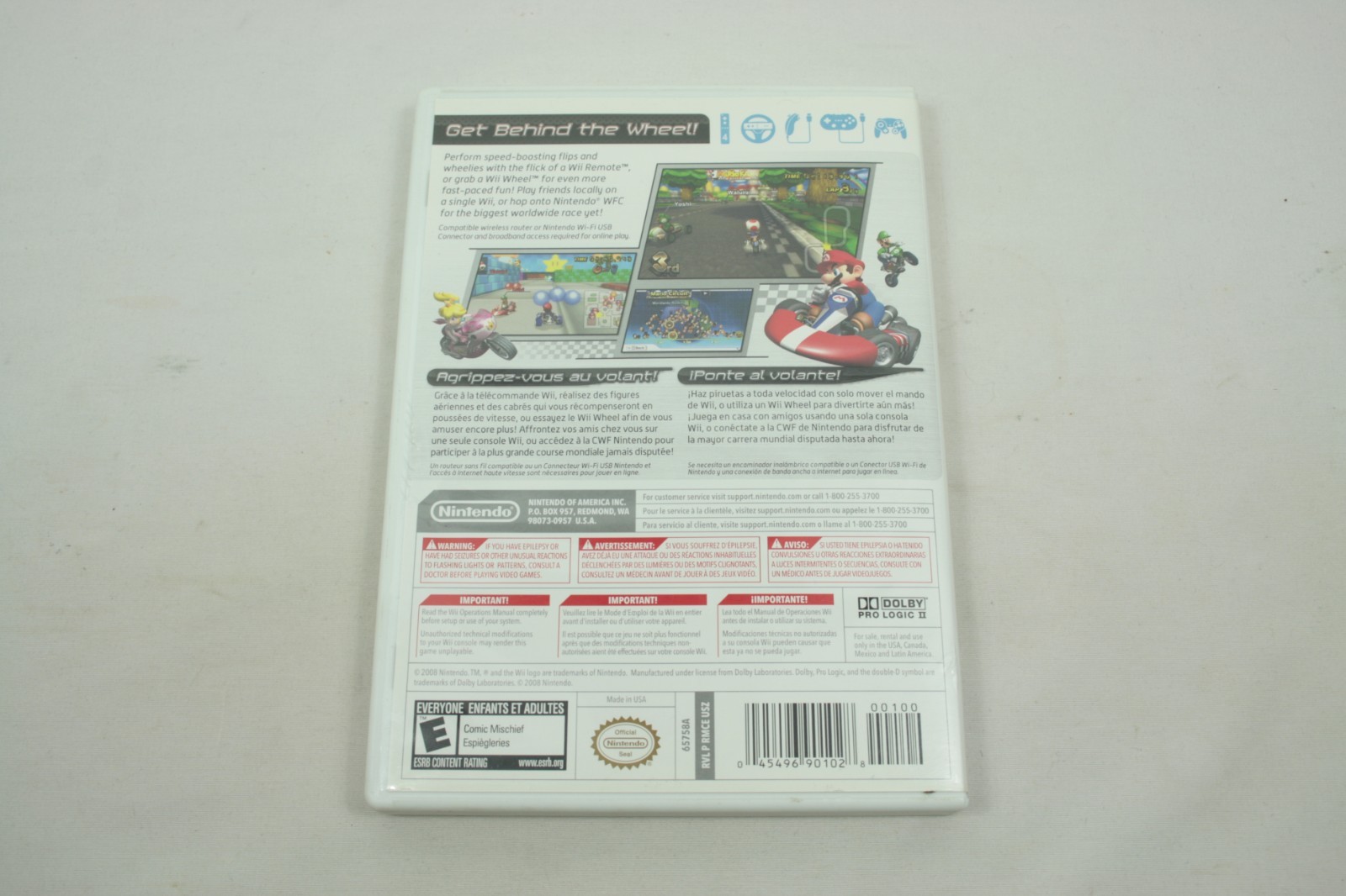 Mario Kart Wii Game CIB Nintendo Wii 2008 Complete with Manual Reg Card & Ad