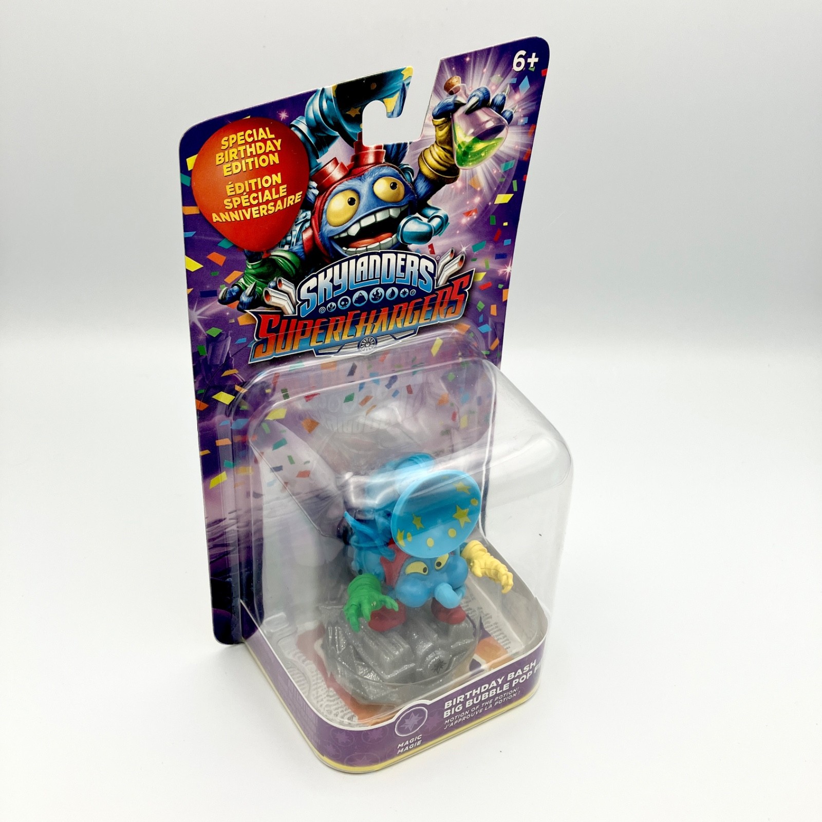 Skylanders Superchargers Birthday Bash Big Bubble Pop Fizz Figure NEW SEALED
