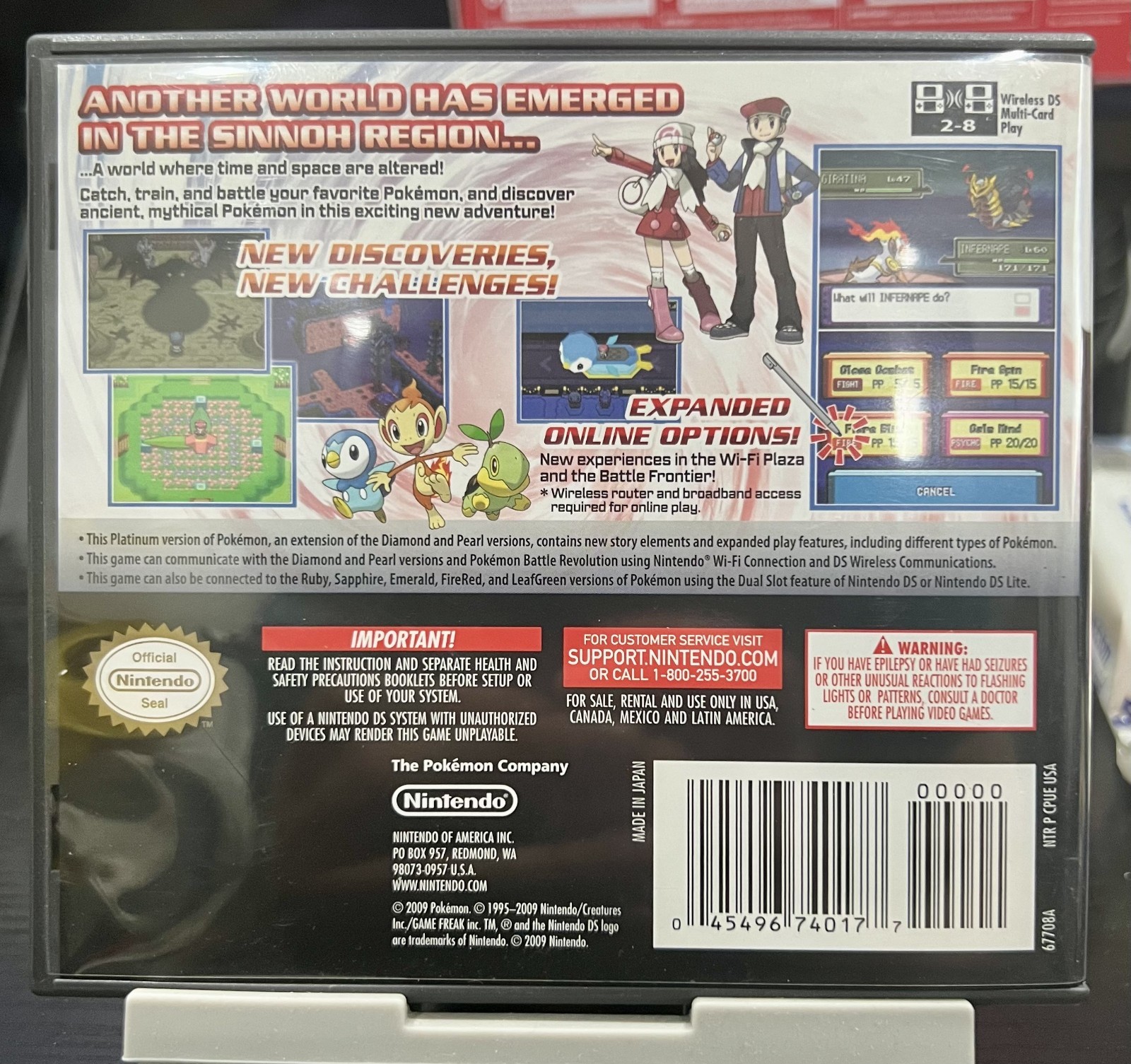 Pokémon Platinum Version (Nintendo DS, 2009) Complete in Box