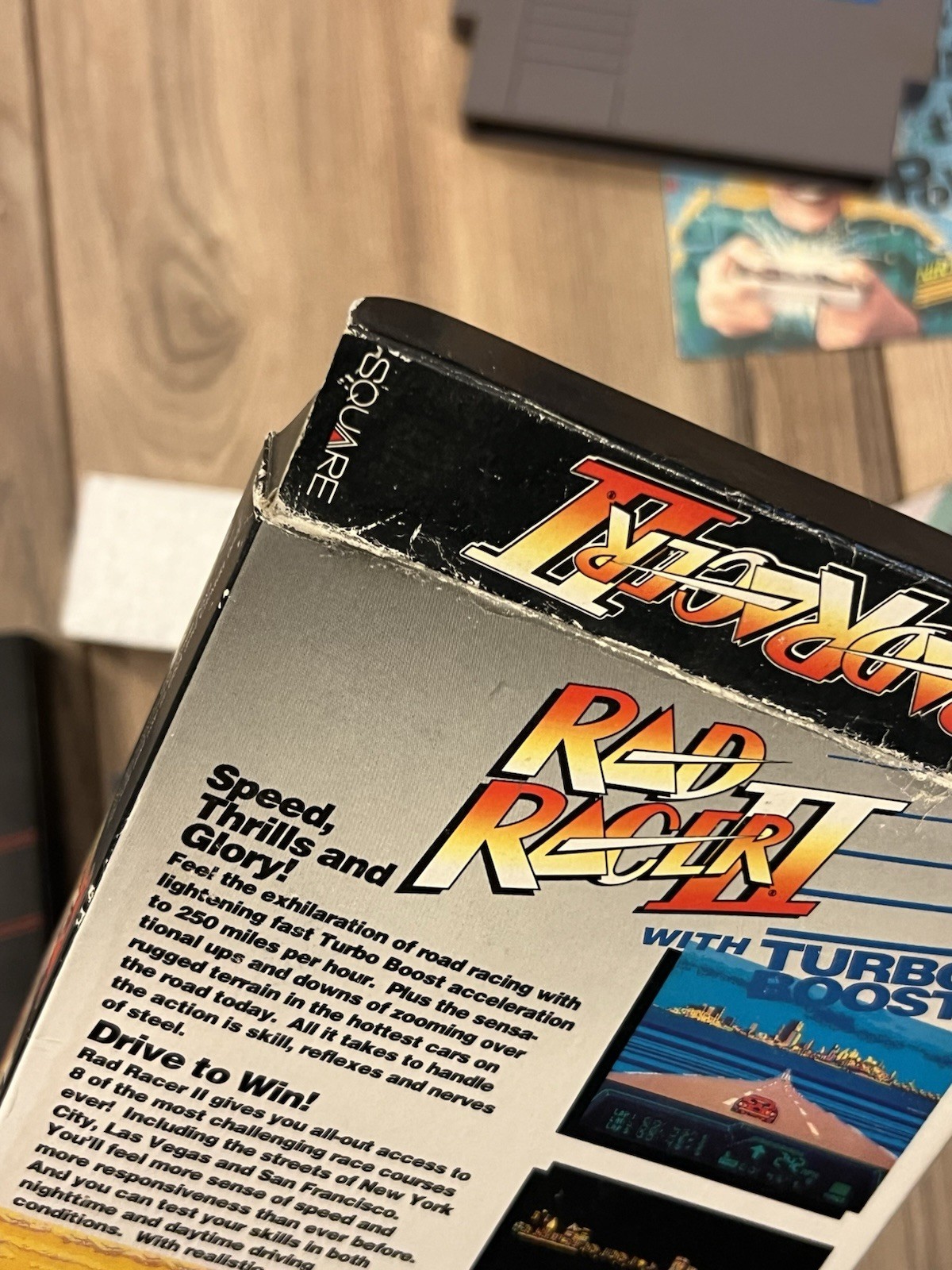 Rad Racer II (Nintendo NES, 1990) CIB Complete w/ Poster & Inserts Tested Works