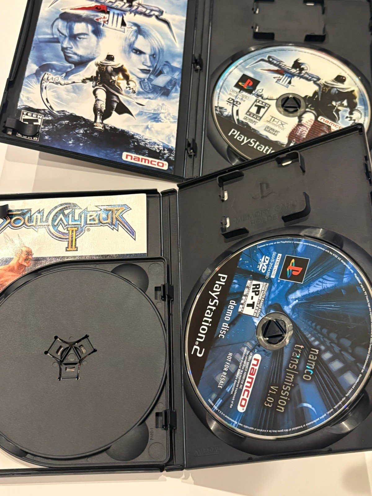 Soul Calibur 2 And 3 Sony PlayStation 2 Black Label ~ Bundle Lot Of 2 PS2 Games