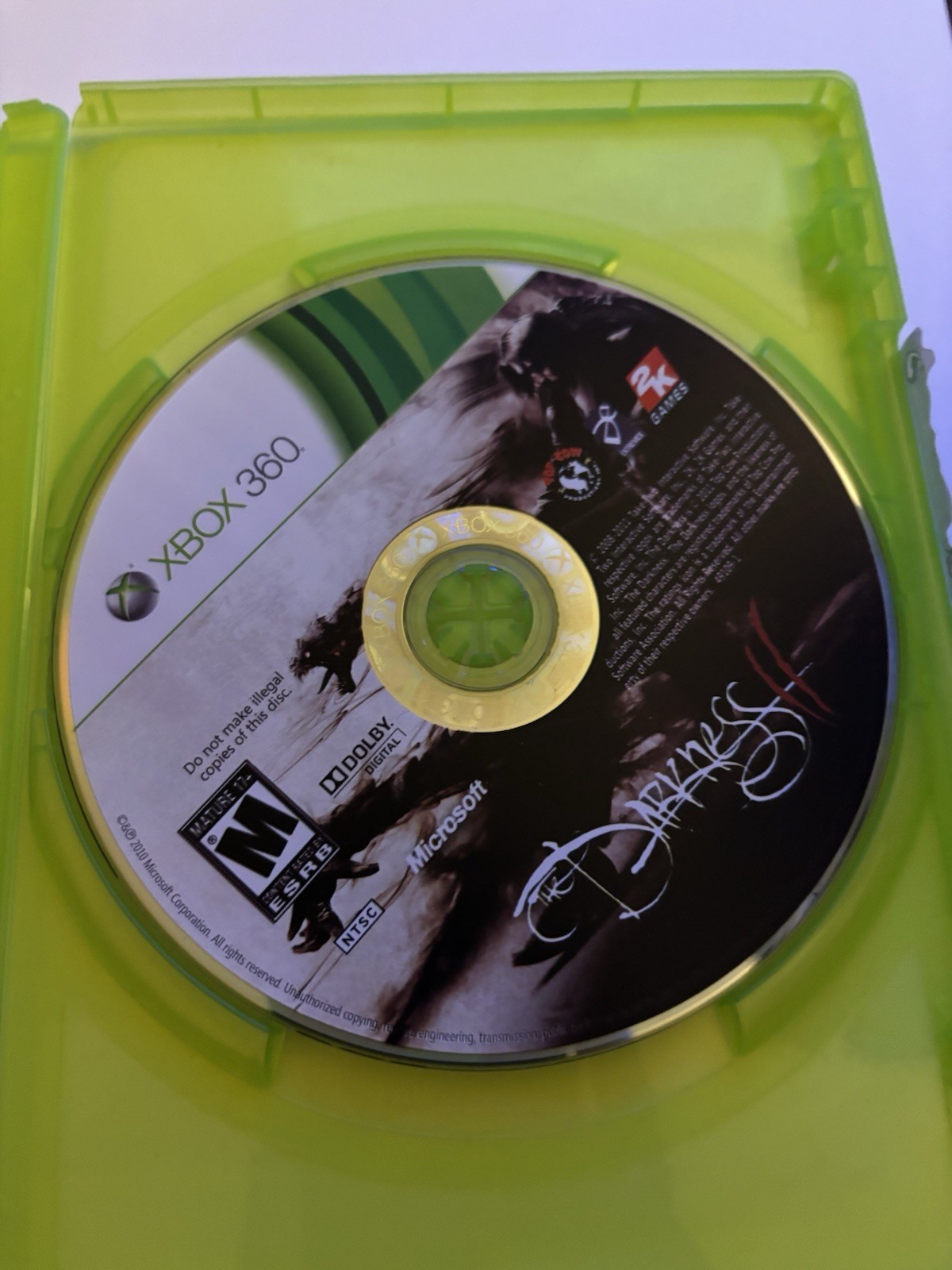 The Darkness 2 II Limited Edition (Xbox 360) Complete w/ Manual & Poster