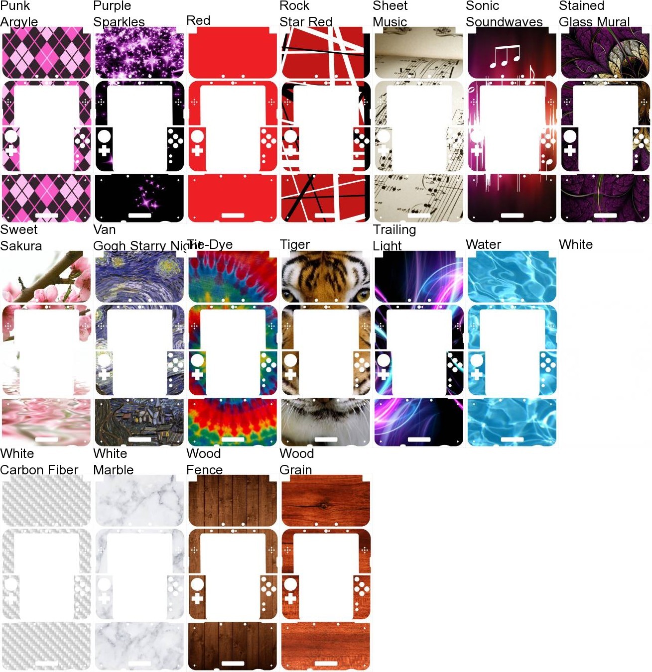 Choose Any 1 Vinyl Decal/Skin Design for the New 3DS XL – Buy 1 Get 1 Free!
