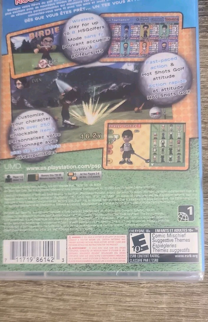 Hot Shots Golf Open Tee (Sony PSP) Brand New / Fast Shipping
