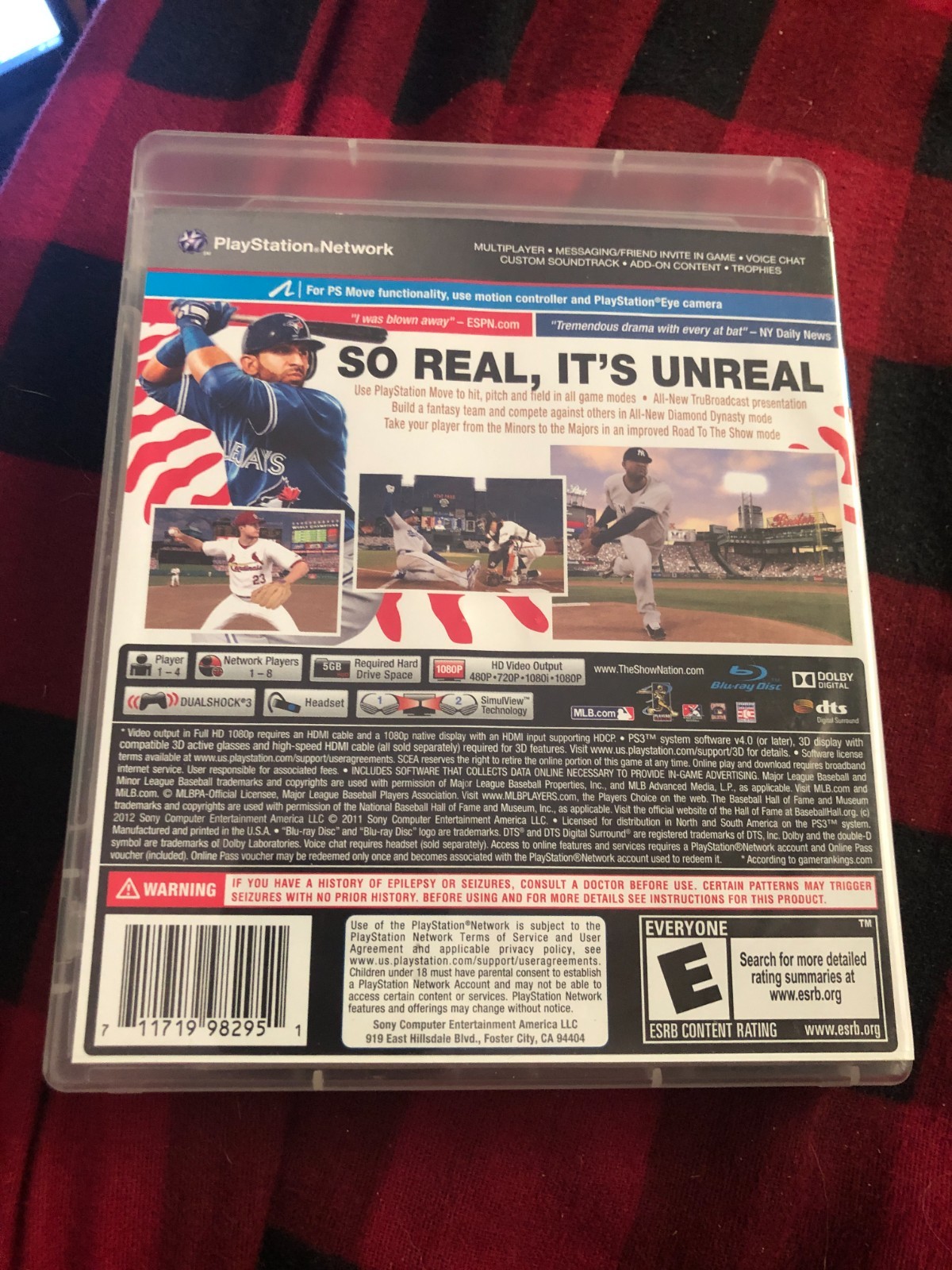 MLB 12 The Show Sony Playstation 3 2012 Case Manual Disc Tested Great Authentic