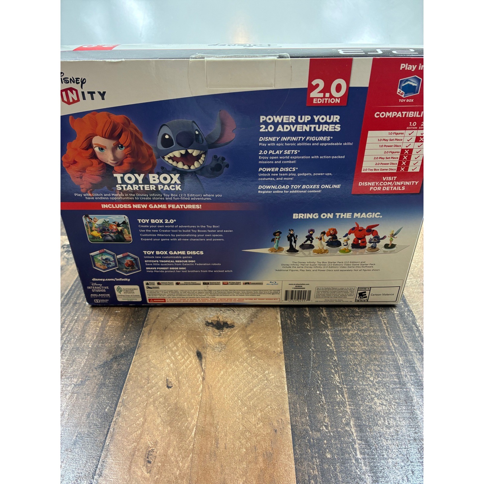 Disney Infinity 2.0 Toy Box Starter Pack PS3 Merida Stitch New Sealed