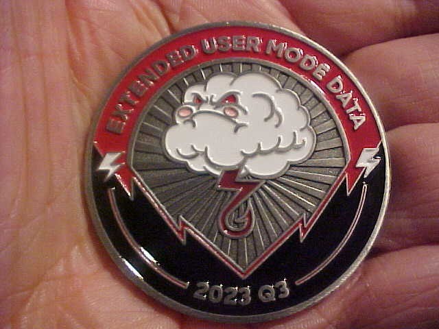 EXTENDED USER MODE DATA 2023 Q 3 CRI CHALLENGE COIN UNUSED
