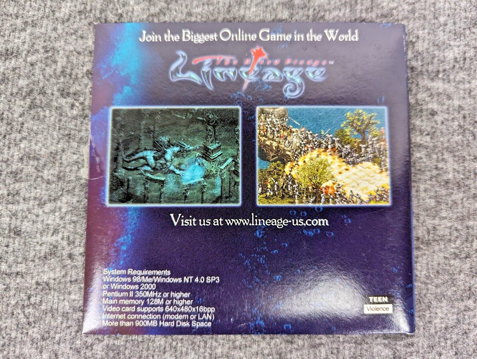 Lineage: The Blood Pledge (2001, PC Computer CD-ROM) Video Game by NCsoft