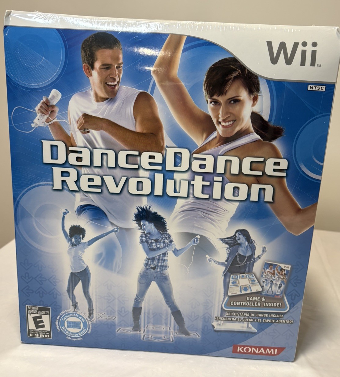 Sealed in Box Nintendo Wii Dance Dance Revolution Game, Controller And Game Pad