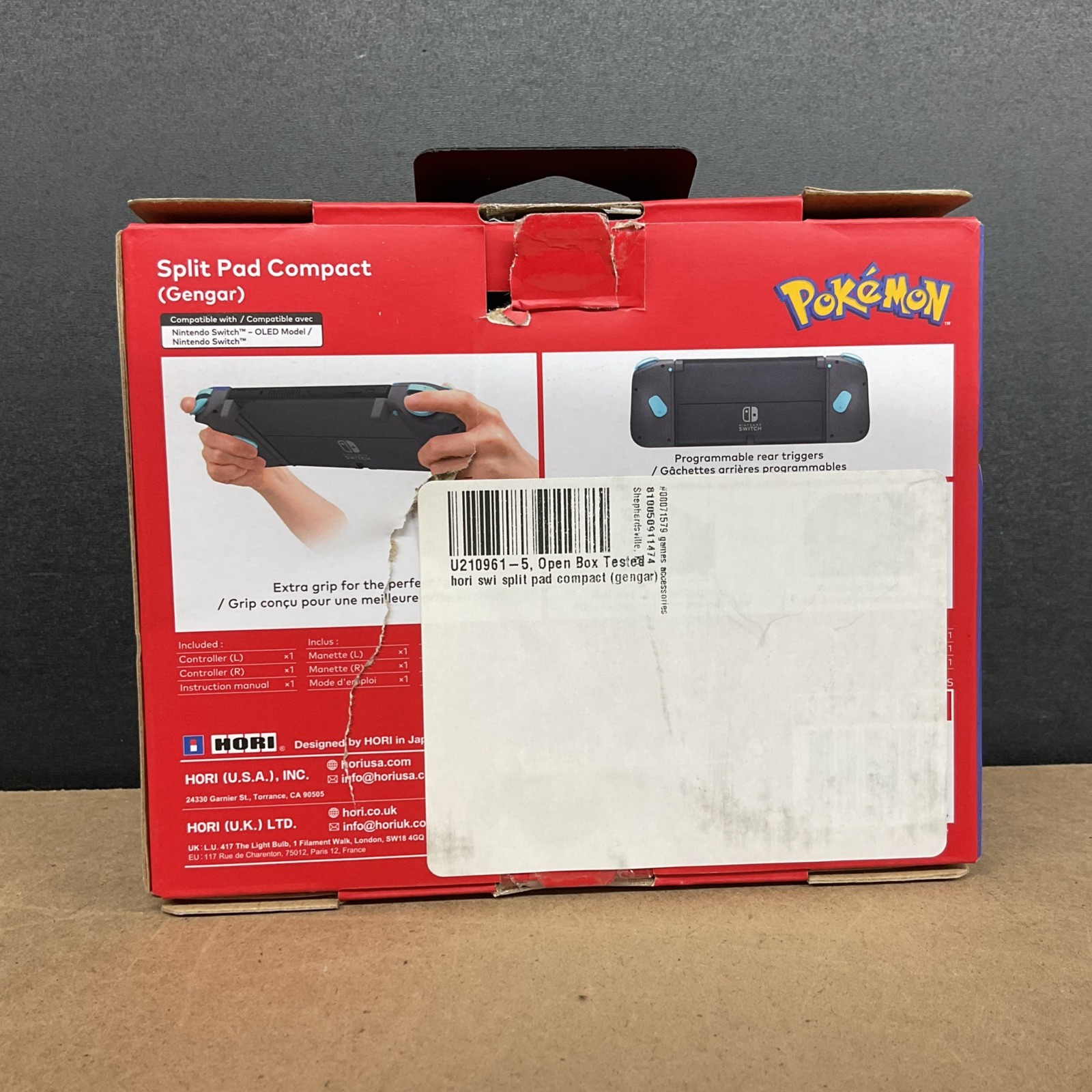 Hori Split Pad Compact Wireless Controller for Nintendo Switch – Gengar