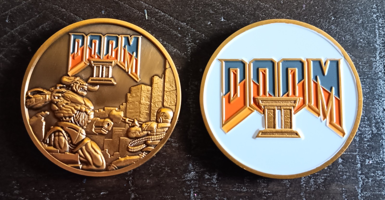 vintage Retro Doom II Limited Edition Game Challenge Coin Token Doom 2
