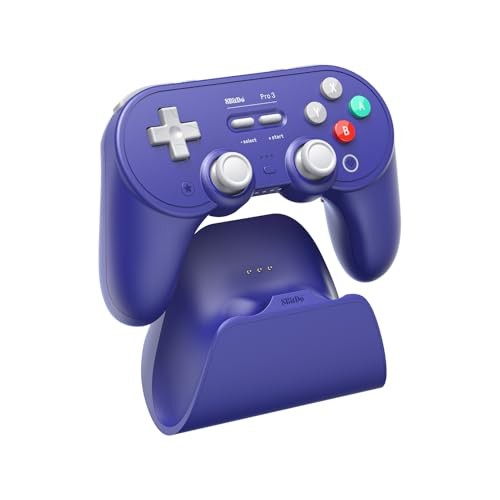 8BITDO PRO 3 BLUETOOTH CONTROLLER SWAPPABLE ABXY BUTTONS TMR JOYSTICKS – PURPLE