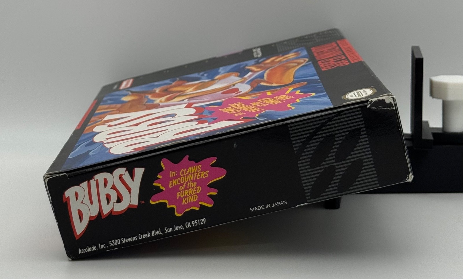 Super Nintento SNES Bubsy, Game, Box, Instructions, Verified Working