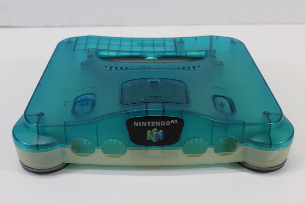 Nintendo 64 N64 OEM Toys R Us Clear Blue White Console Replacement Shell Cos.Da9