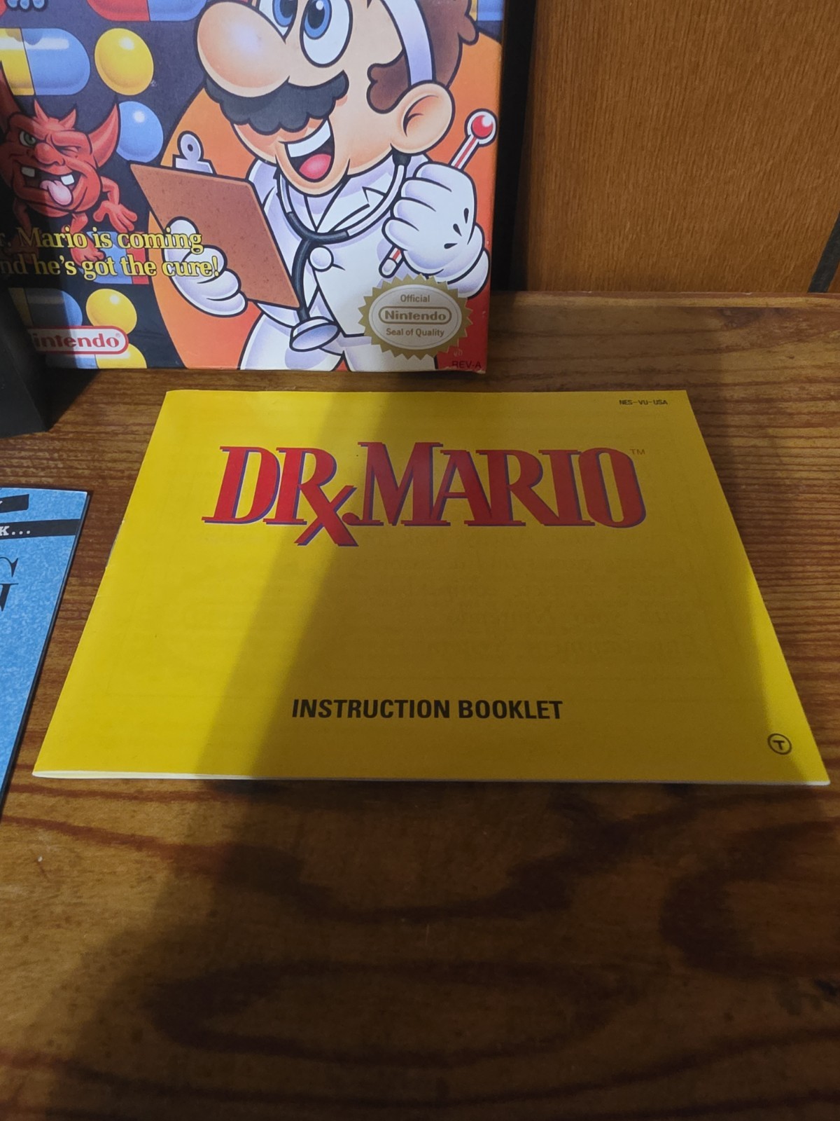 Dr. Mario (Nintendo NES, 1990) BOX AND MANUAL ONLY