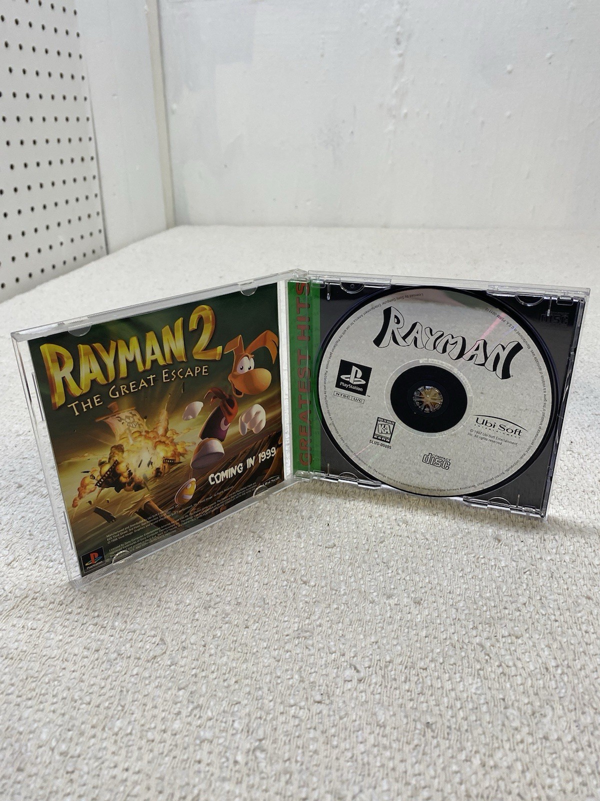Rayman PS1 PlayStation 1 Greatest Hits Complete W/ Manual