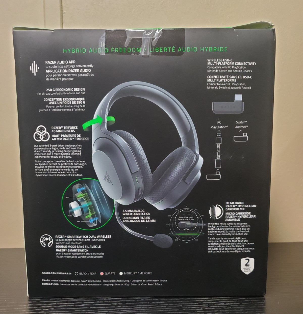 Razer Barracuda X Wireless Gaming Headset Mercury Edition RZ04-04430200-R3U1