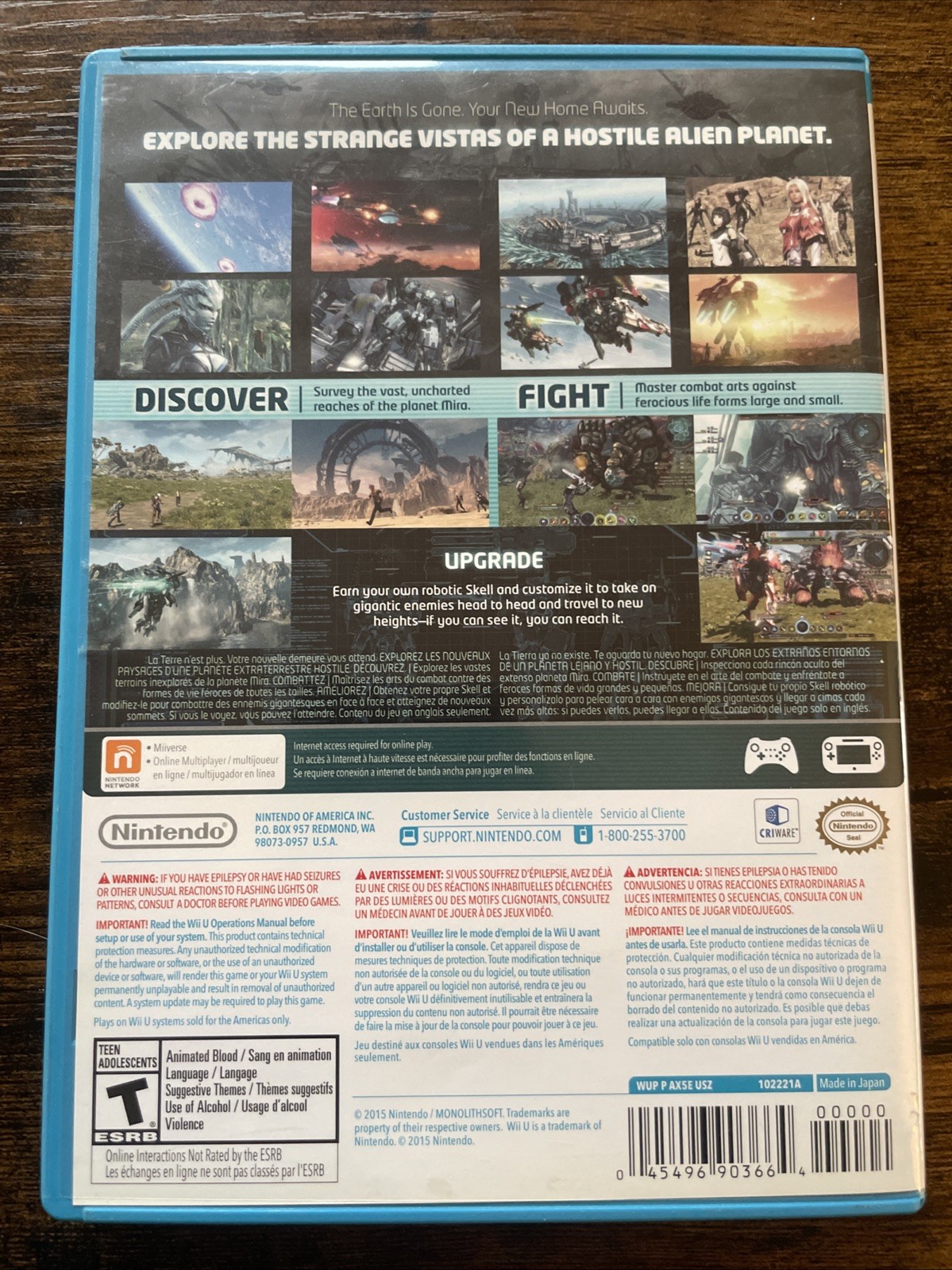 Xenoblade Chronicles X (Nintendo Wii U, 2015)