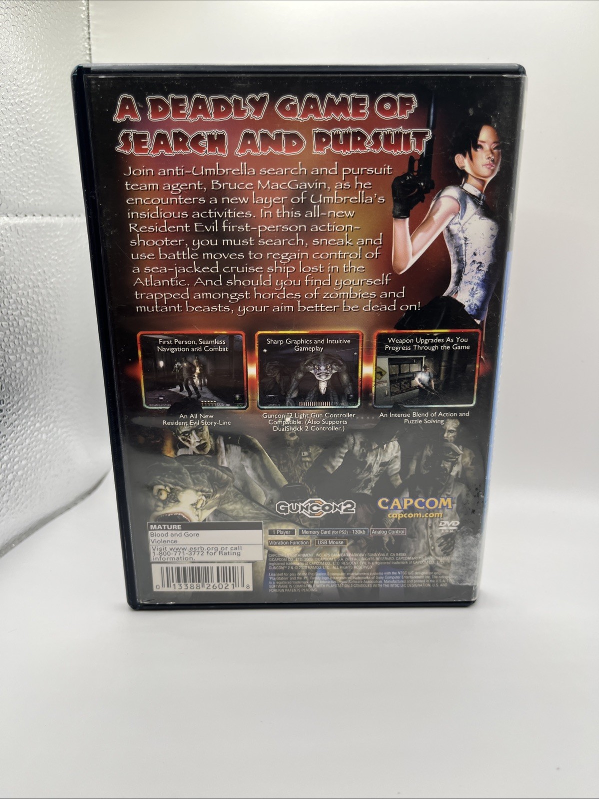 Resident Evil: Dead Aim (Sony PlayStation 2, 2003) Disc And Case