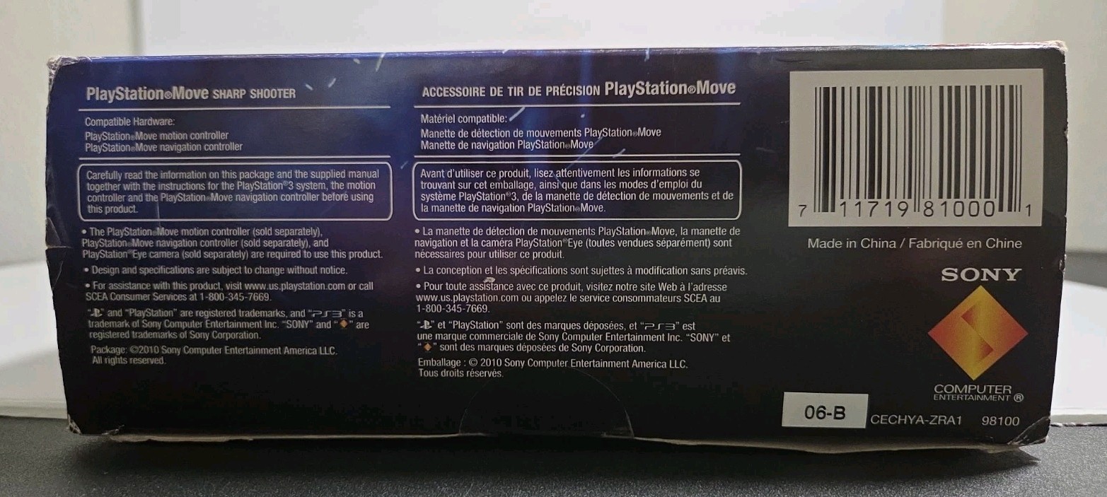 New Sony PlayStation Move Sharp Shooter for PlayStation 3 PS3 Gun Killzone 3