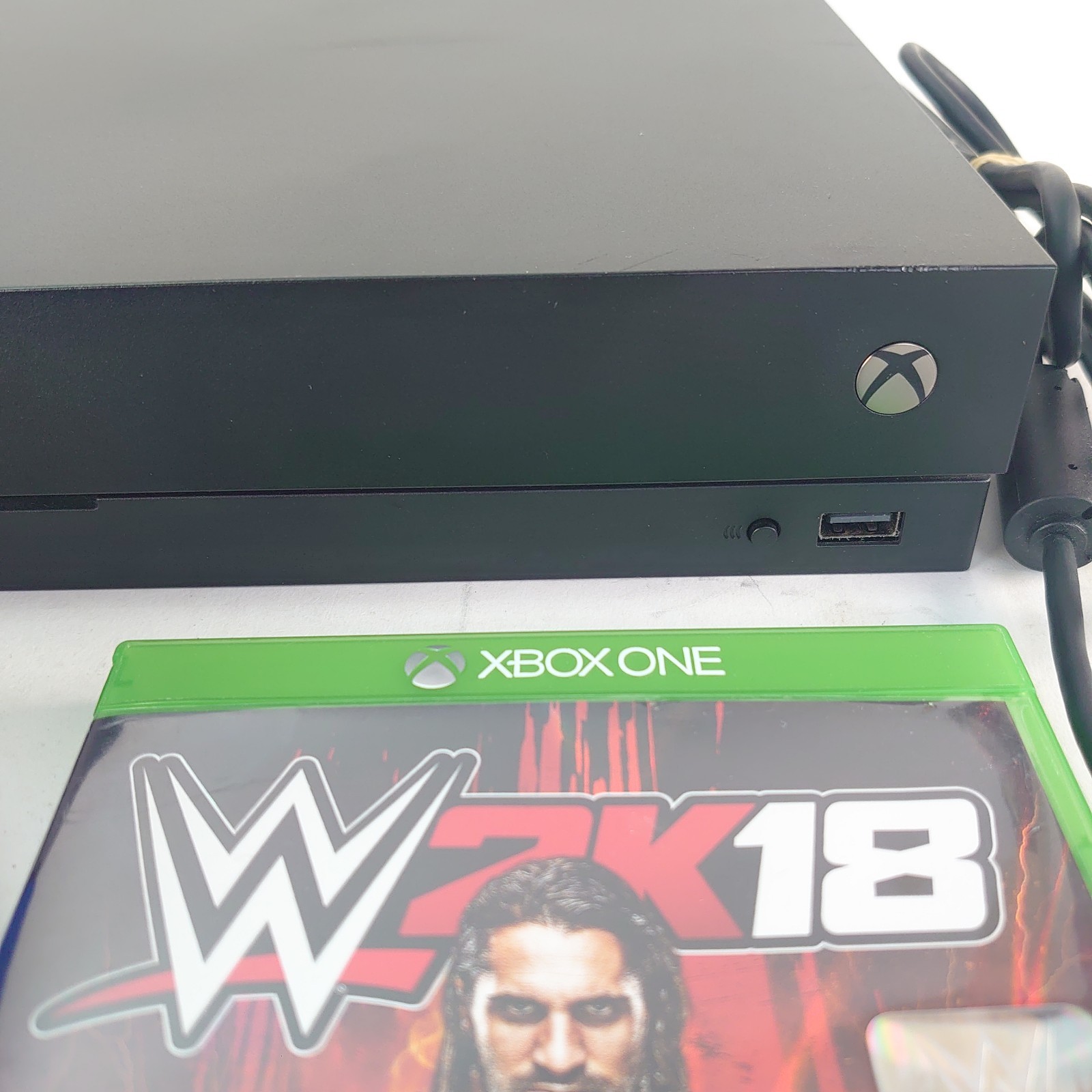 Microsoft Xbox One X 1TB Console Gaming System Black 1787 W/ Controller 1 Game
