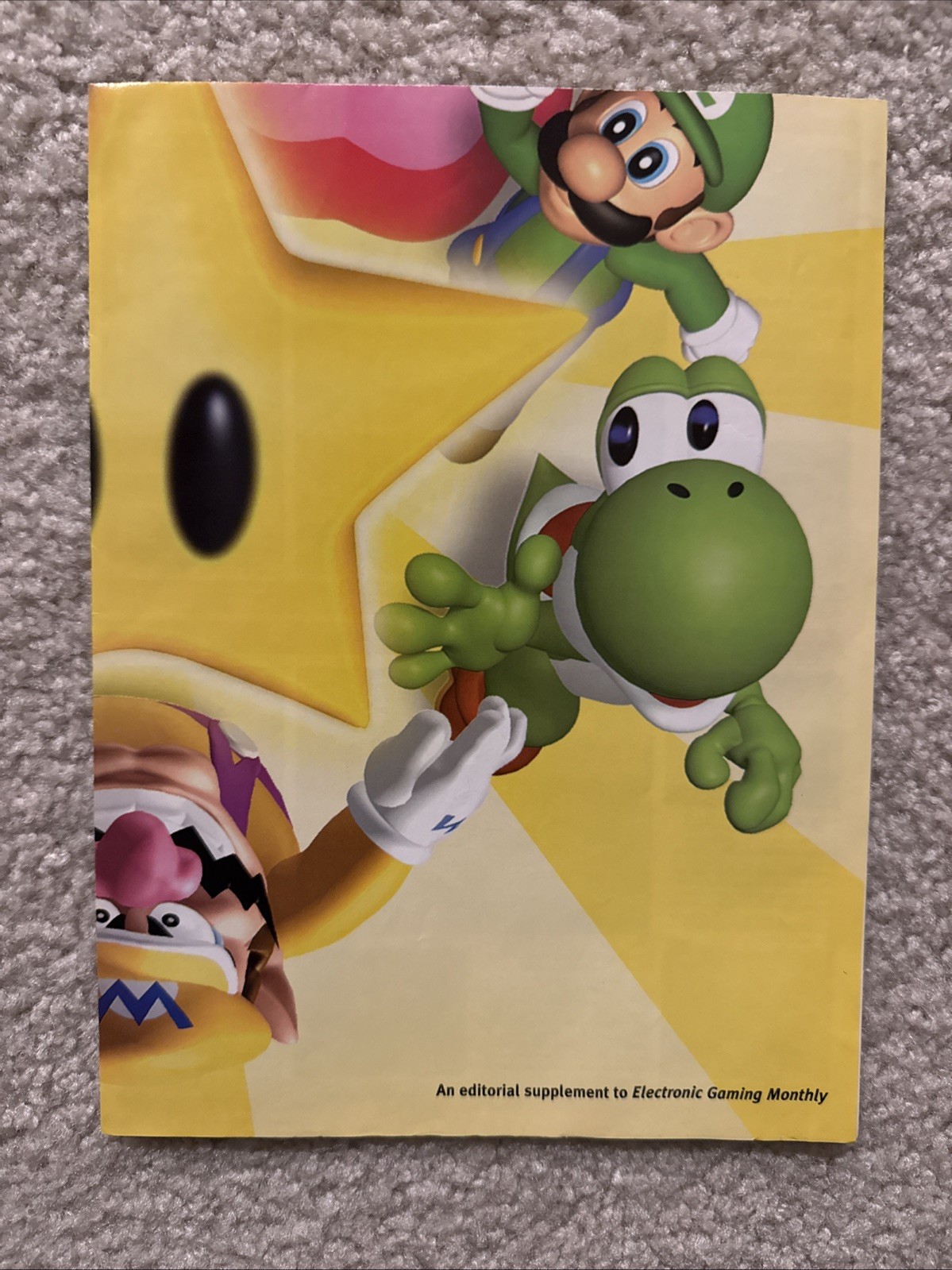 Vintage Mario Party 1 Expert Gamer Magazine Poster 1998 EGM 15” x 20”