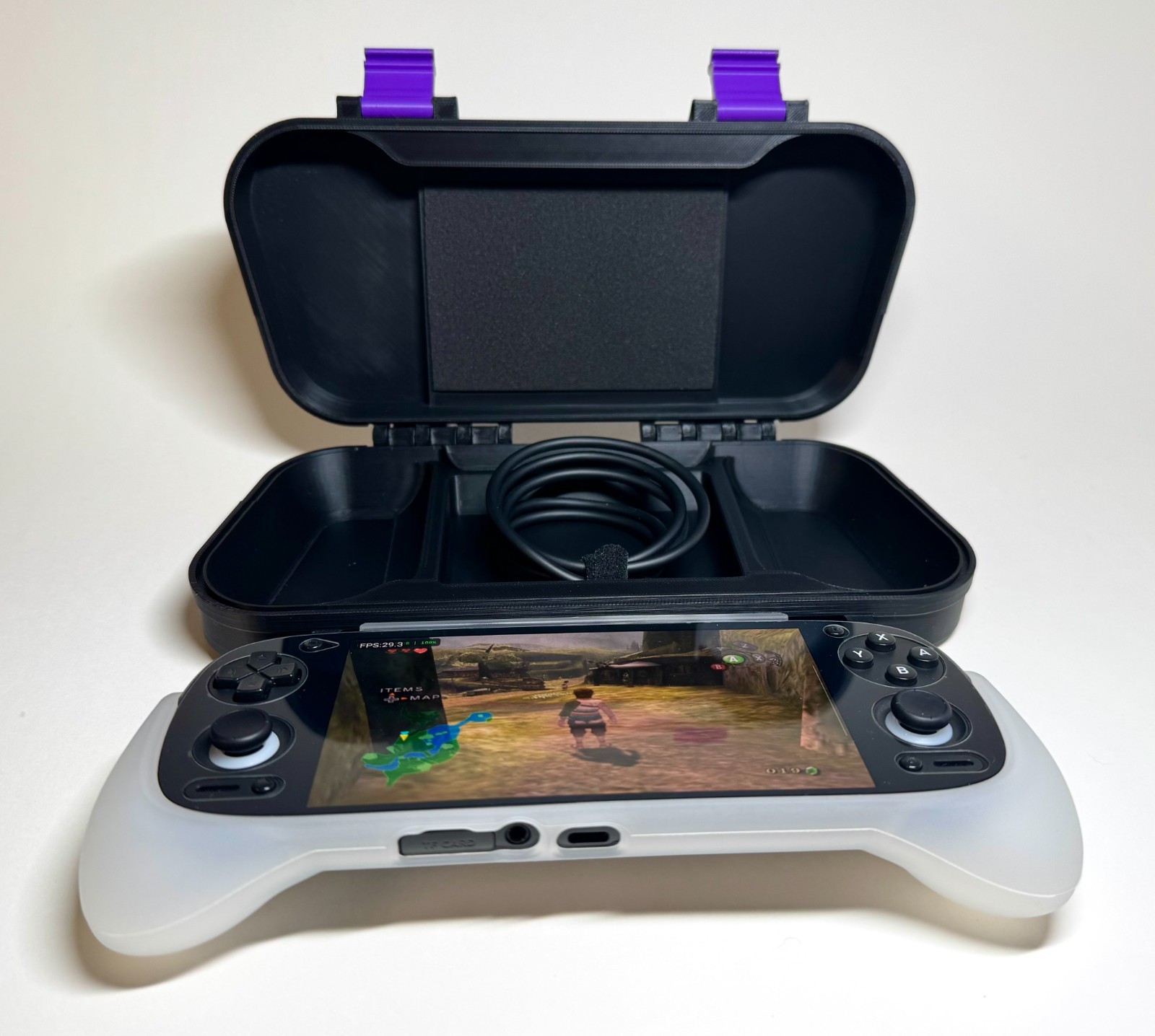 Custom Case for Retroid Pocket 5 & Official Grip: Protective RP5 Console Storage