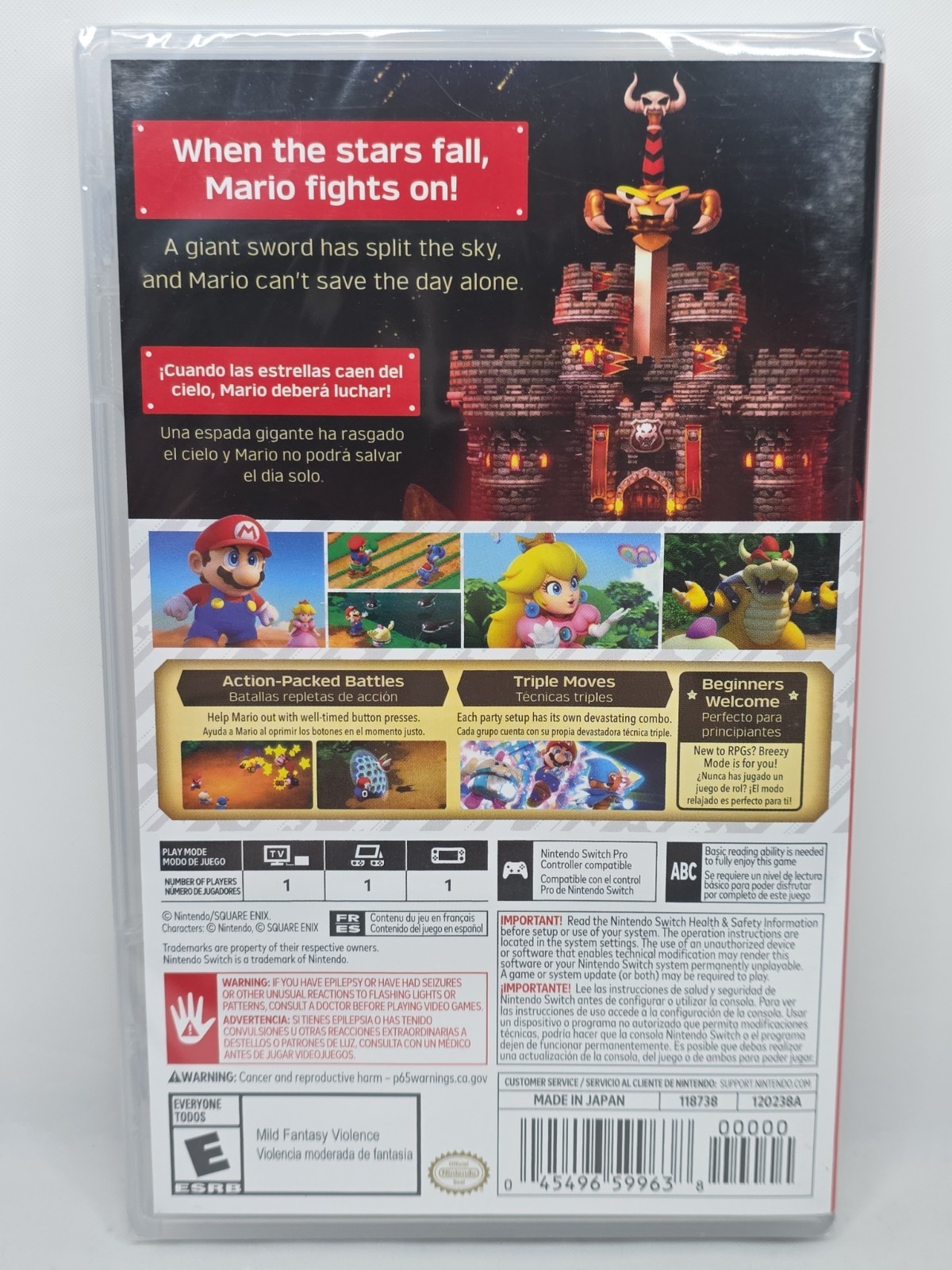 Super Mario Bros RPG – Nintendo Switch Factory Sealed First Print