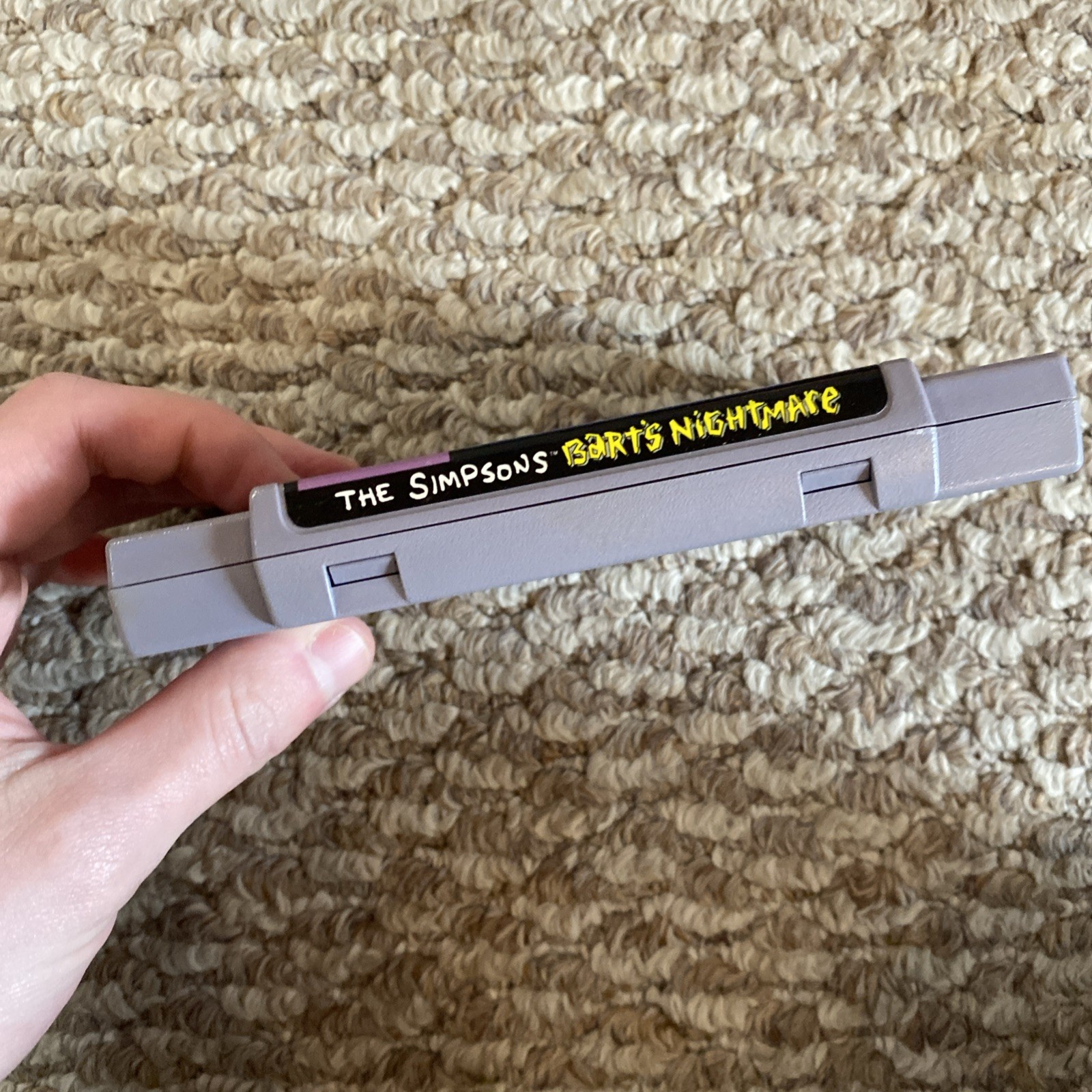 The Simpson’s Bart’s Nightmare Complete In Box CIB Super Nintendo SNES