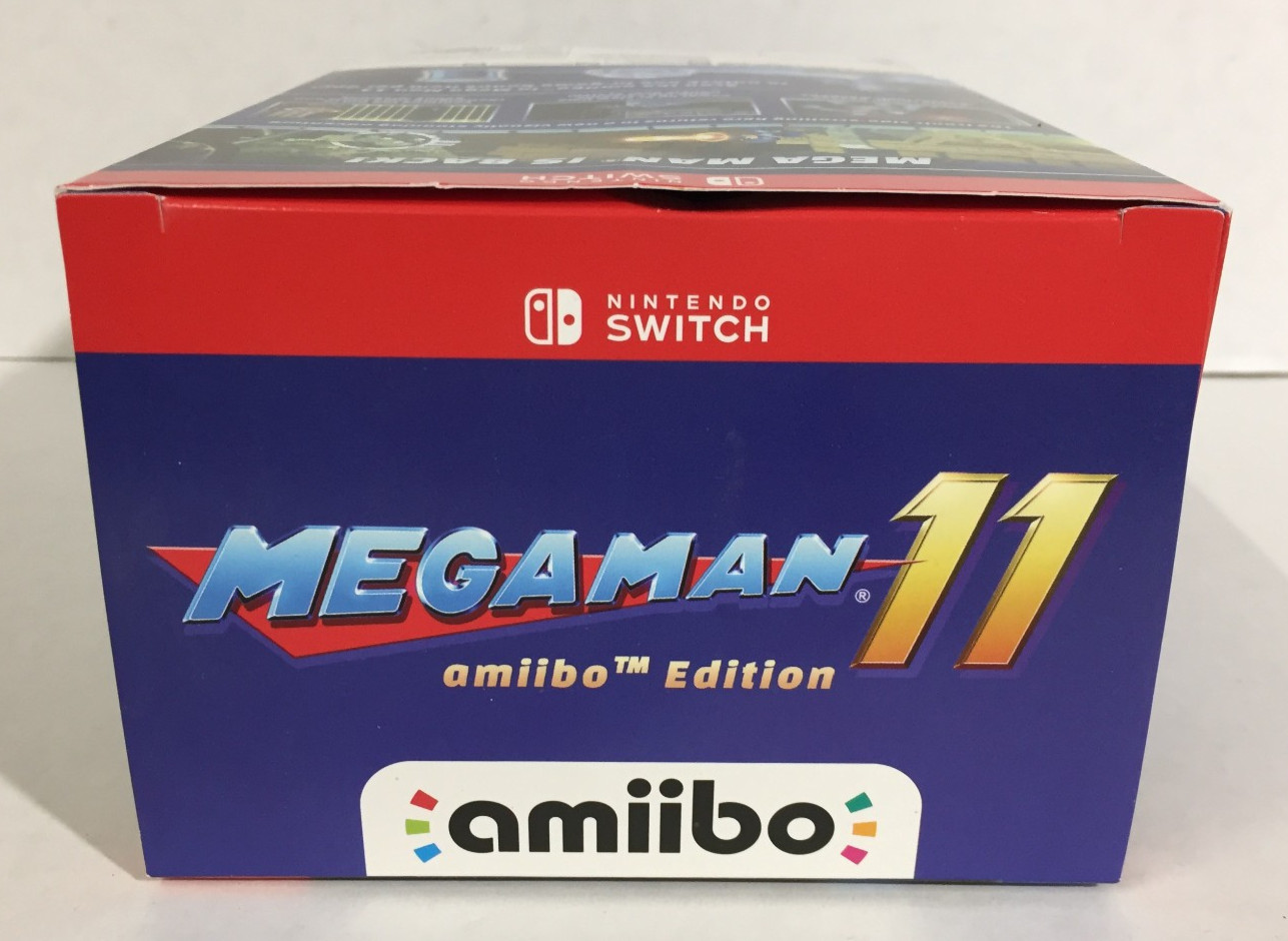 MEGA MAN 11 amiibo Edition NINTENDO SWITCH w/ SEALED Game & Figure CIB Megaman