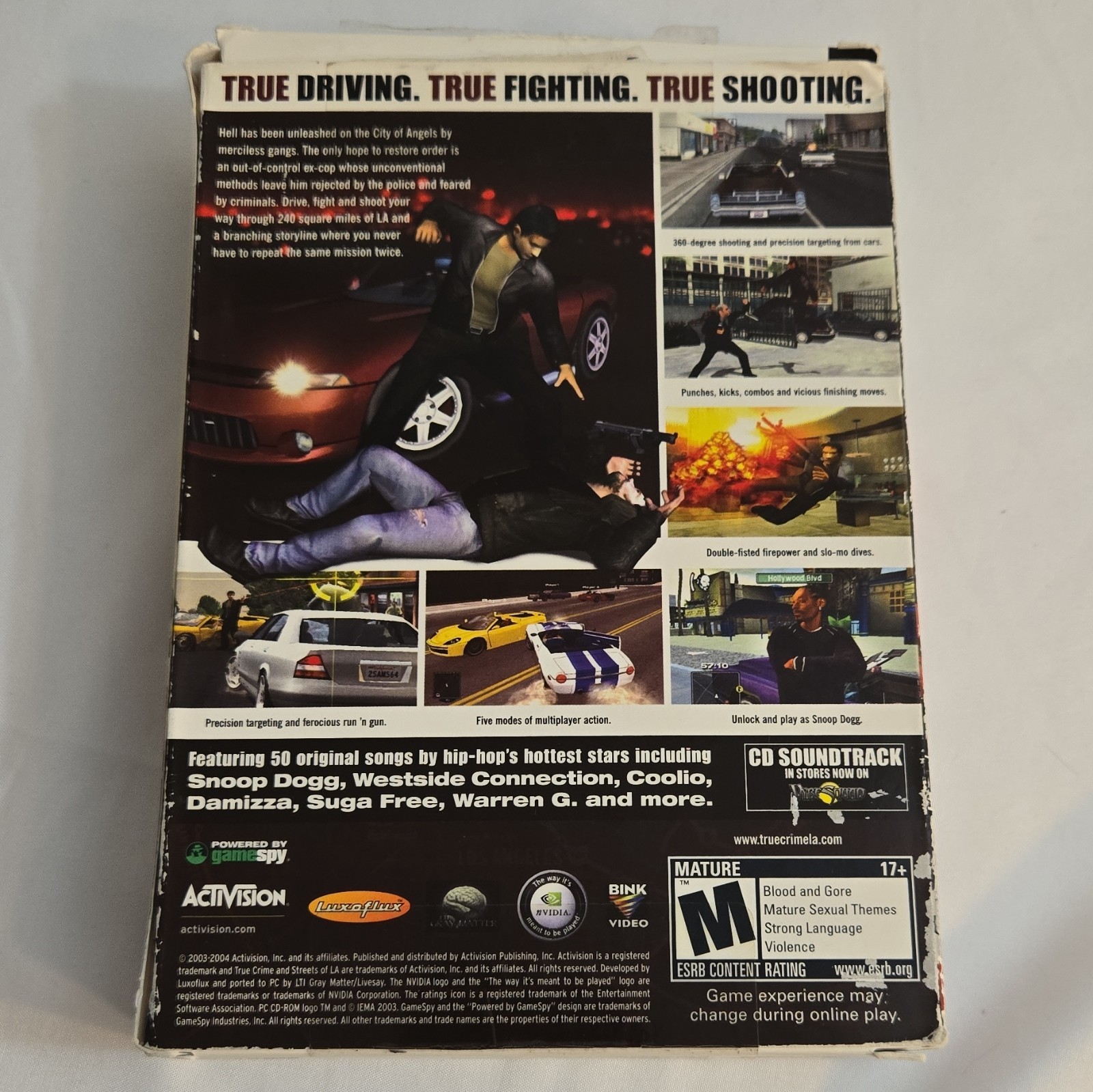 Activision True Crime: Streets of LA PC CD-ROM 2003 Manual Included