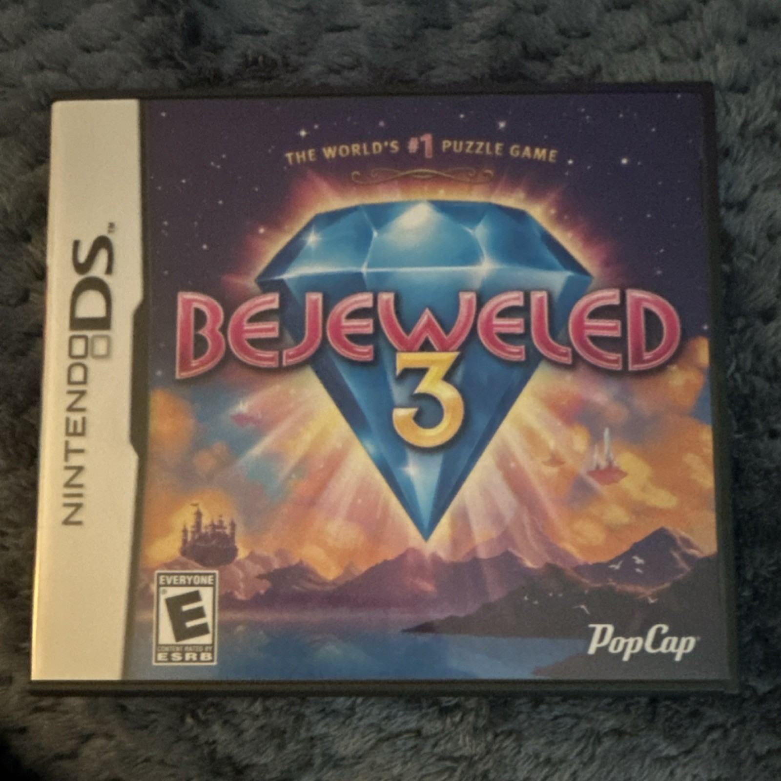 PopCap Bejeweled 3 Nintendo DS Puzzle Match-3 Manual Included E 2011 NTSC-U/C