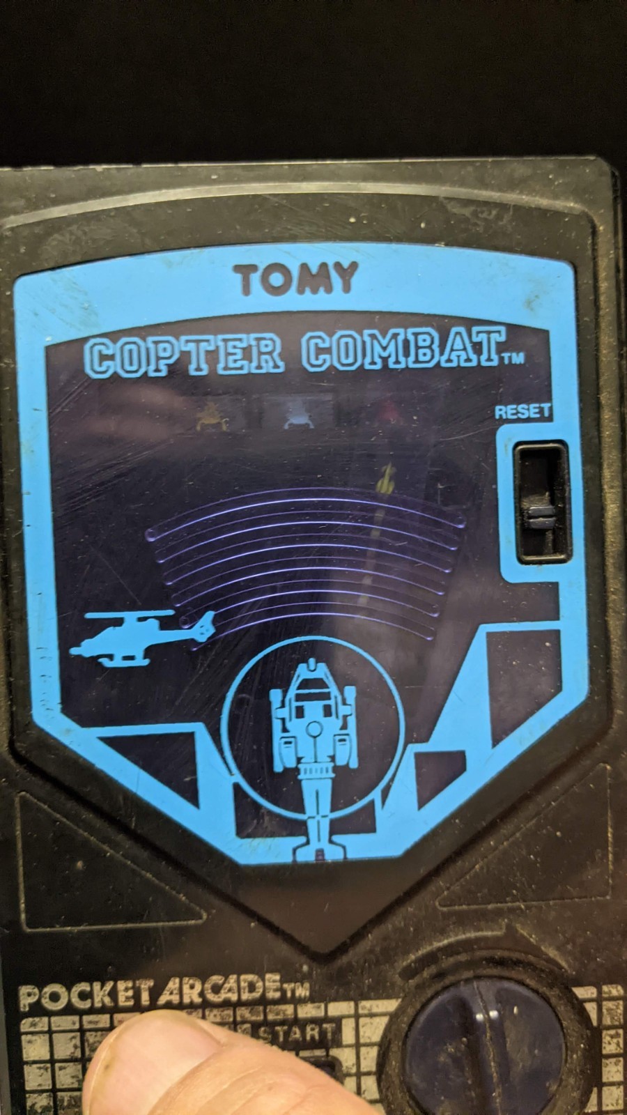 Tomy Pocket Games Copter Combat Handheld Game Tested Working