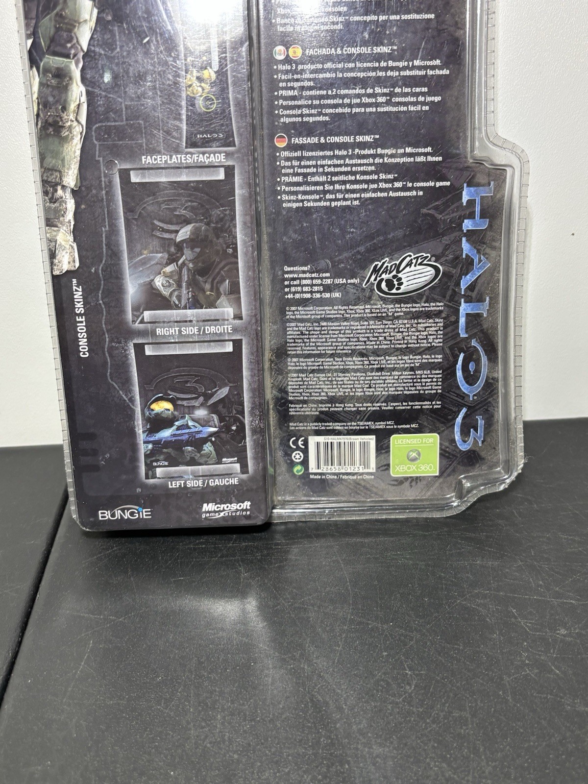 SEALED Halo 3 Master Chief Faceplate and Skin for Microsoft Xbox 360 Console NEW