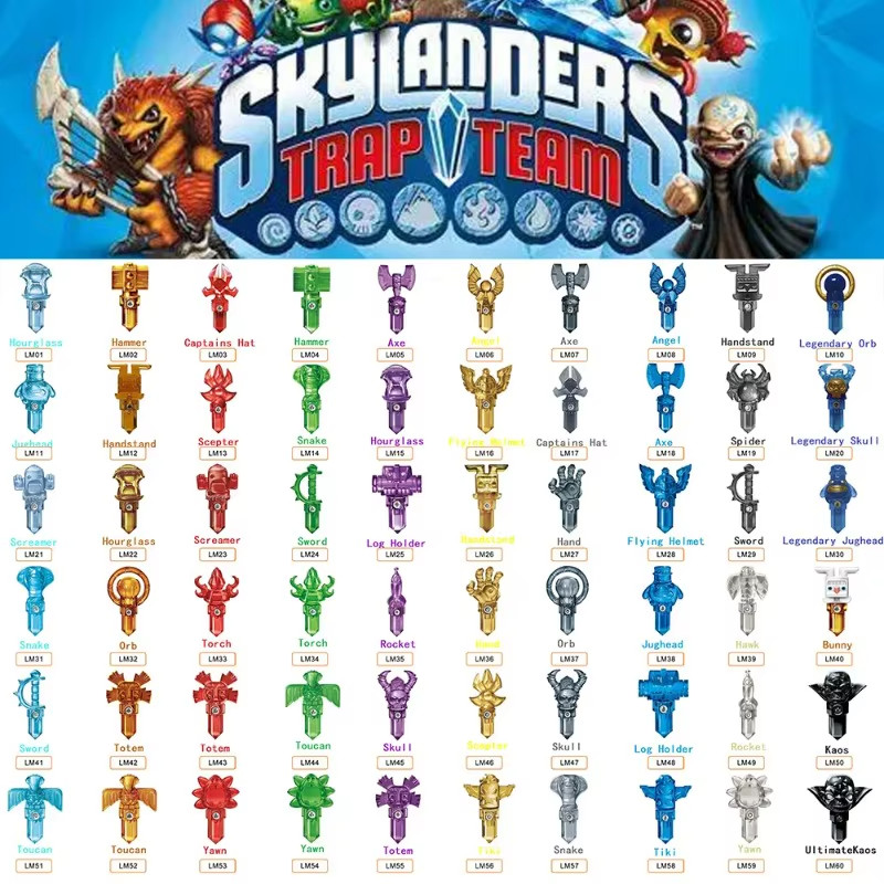 Skylander Trap Team Characters and Traps – NFC Cards