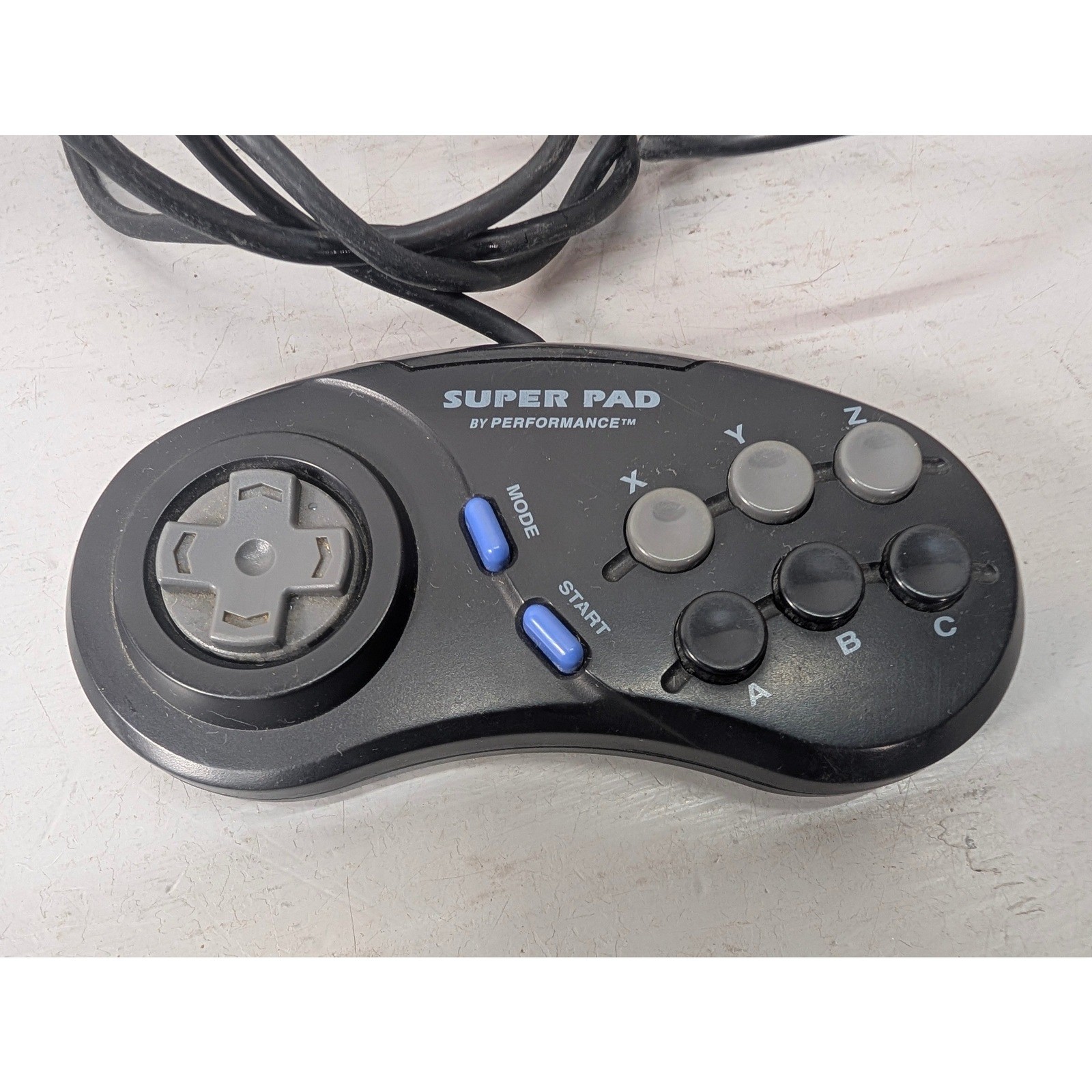 Sega Genesis Model 2 Console MK-1631 Black with Super Pad Controller Untested