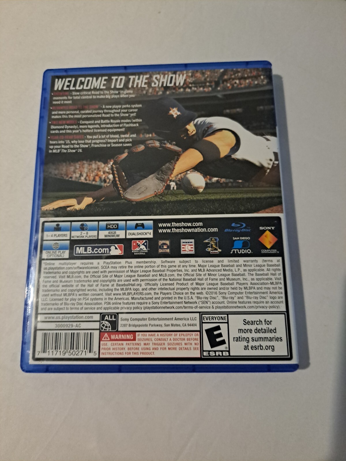 MLB: The Show 16 (Sony PlayStation 4, 2016)