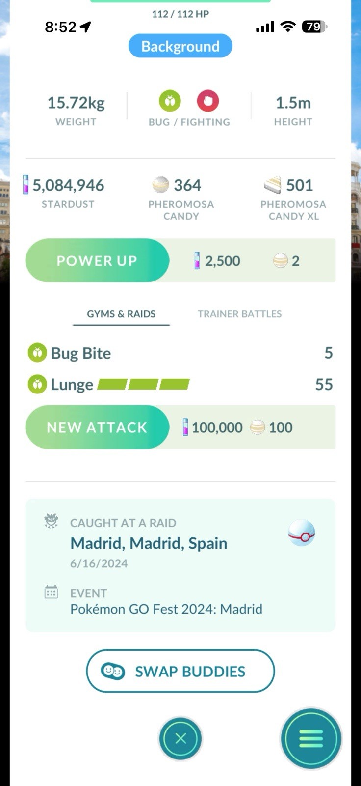 Pokémon GO PheromosaBG Event Raid GO Fest 2024 Madrid Android iOS