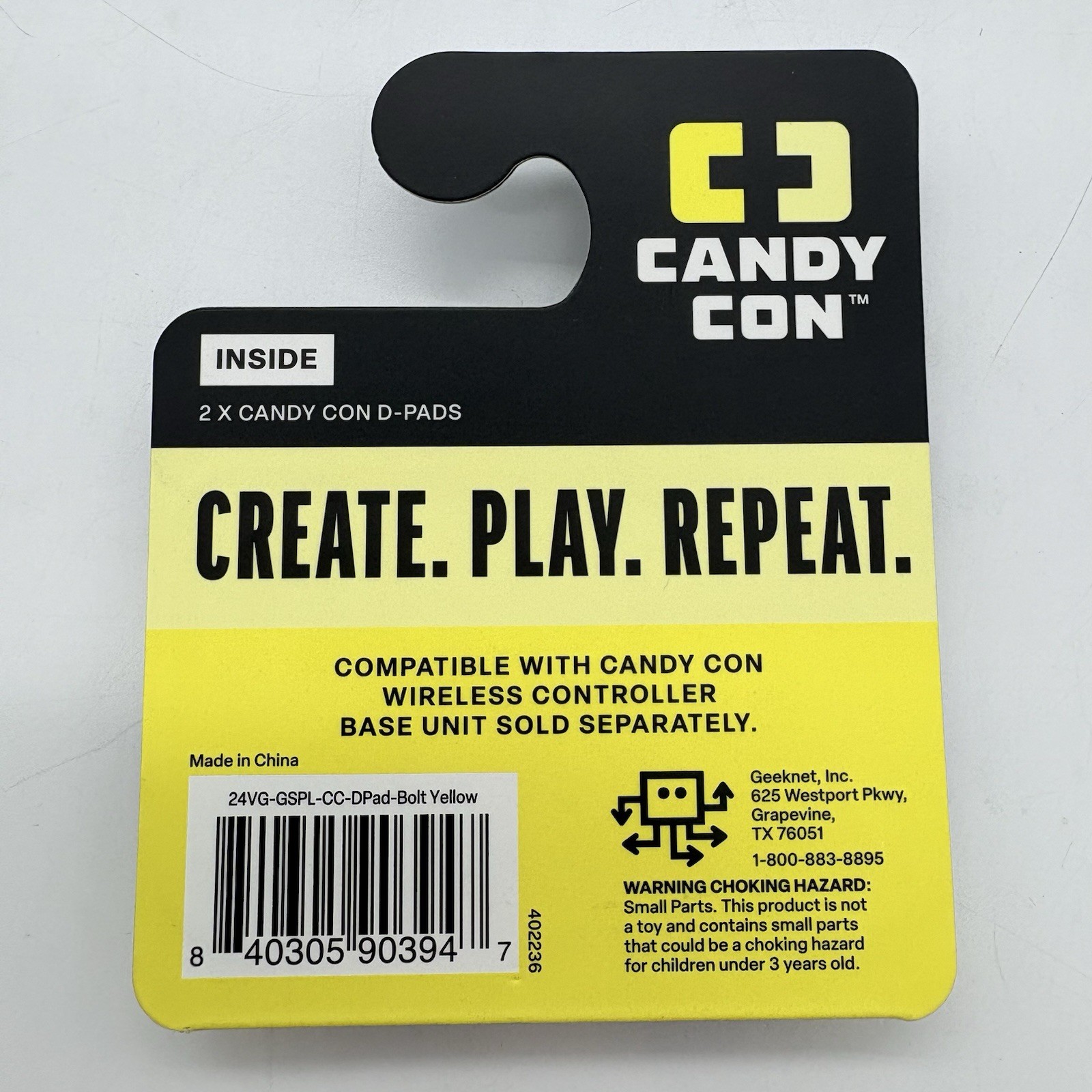 Candy Con Controller D-Pads Bolt Yellow Interchangeable Replacement Parts New
