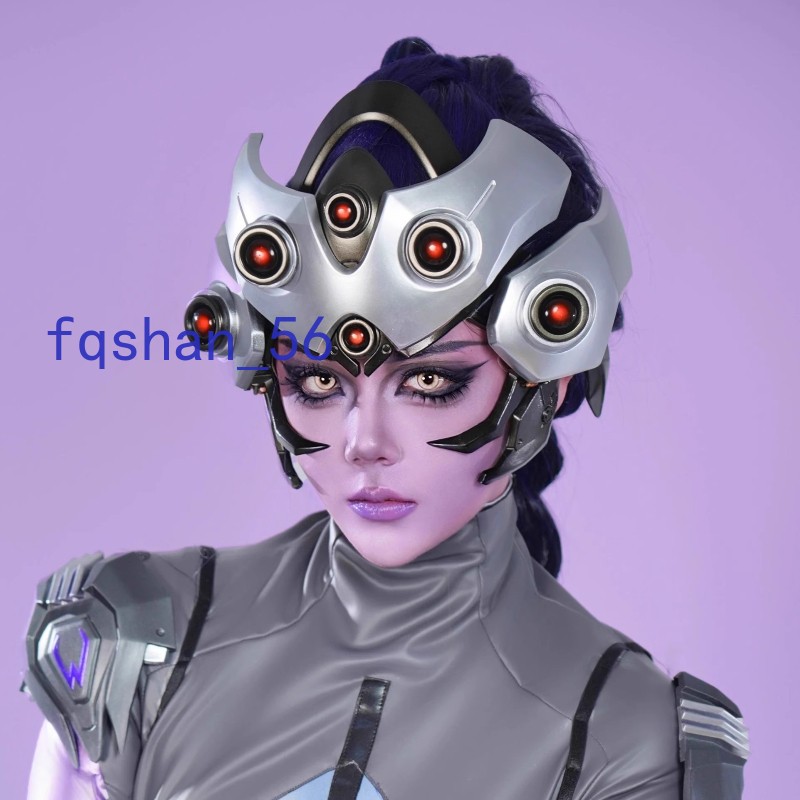 NEW Overwatch OW 2 Widowmaker Mechanical Movable Helmet Light-up Resin Mask Gift