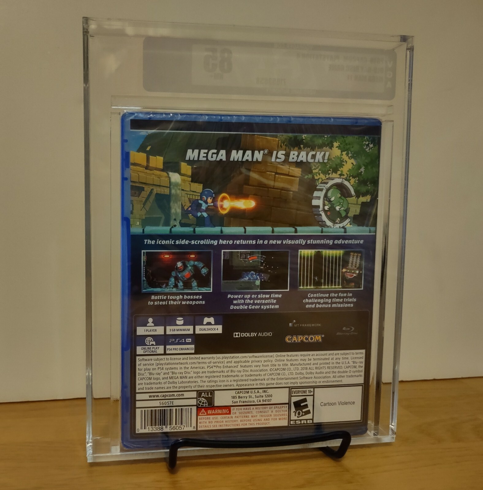 Mega Man 11 (Sony PlayStation 4, 2018) ps4 SILVER VGA 85 NM+