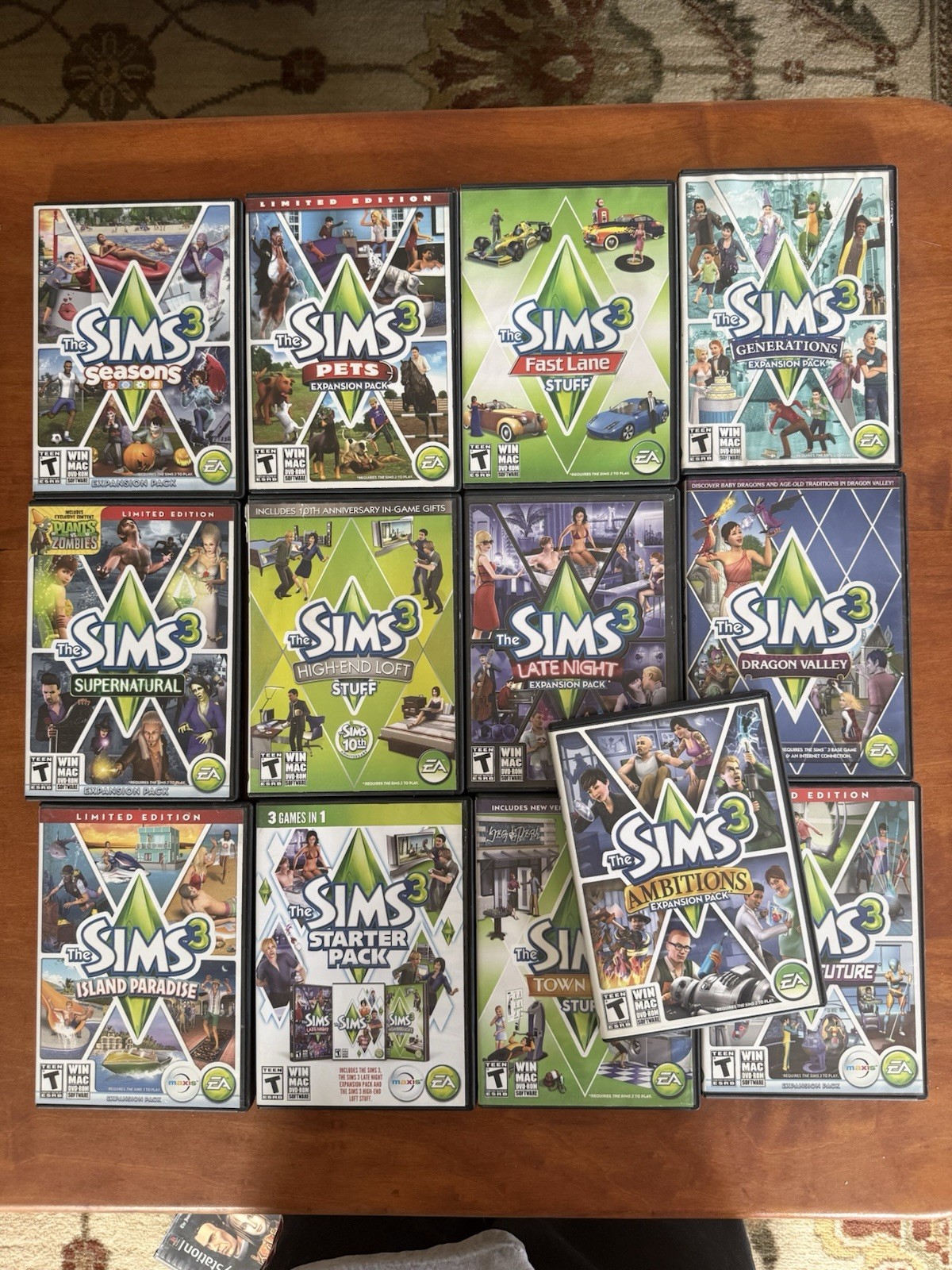 The Sims 3 Game Collection & Multiple Expansion / Stuff Packs Lot Of 13 PC MAC